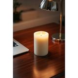 Scented Candle El Işçiliği Hand Made Kütük Silindir Mum Krem Renk 5 cm Genişlik 10 cm Uzunluk Sandal Ağacı Kokulu - 10 cm Sandal Ağacı - Krem - Bej