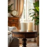 Scented Candle El Işçiliği Hand Made Kütük Silindir Mum Krem Renk 5 cm Genişlik 12,5 cm Uzunluk Sandal Ağacı Kokulu - 12,5 cm Sandal Ağacı - Krem - Bej
