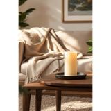 Scented Candle El Işçiliği Hand Made Kütük Silindir Mum Krem Renk 5 cm Genişlik 15 cm Uzunluk Kahve Aroması Kokulu - 15 cm Kahve - Krem - Bej