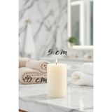 Scented Candle El Işçiliği Hand Made Kütük Silindir Mum Krem Renk 5 cm Genişlik 20 cm Uzunluk Kahve Aroması Kokulu - 20 cm Kahve - Krem - Bej