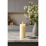 Scented Candle El Işçiliği Hand Made Kütük Silindir Mum Krem Renk 5 cm Genişlik 30 cm Uzunluk Gül Kokulu - 30 cm Gül - Krem - Bej