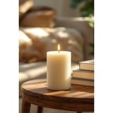 Scented Candle El Işçiliği Hand Made Kütük Silindir Mum Krem Renk 5 cm Genişlik 30 cm Uzunluk Lavanta Kokulu - 30 cm lavanta - Krem - Bej
