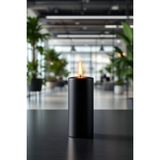 Scented Candle El Işçiliği Hand Made Kütük Silindir Mum Siyah Renk 5 cm Genişlik 15 cm Uzunluk Gül Kokulu - 15 cm Gül