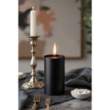 Scented Candle El Işçiliği Hand Made Kütük Silindir Mum Siyah Renk 5 cm Genişlik 20 cm Uzunluk Kahve Aroması Kokulu - 20 cm Kahve