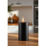 Scented Candle El Işçiliği Hand Made Kütük Silindir Mum Siyah Renk 5 cm Genişlik 25 cm Uzunluk Kahve Aroması Kokulu - 25 cm Kahve