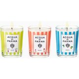 Scented Candle Trio 3’lü Mum Seti, Pineta, Salina, Ulivo - Çok Renkli