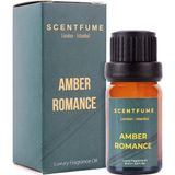 Scentfume Amber Romance 10 ml Difüzör Esansı, Oda Kokusu, Aromaterapi Yağı, İmza Koku Esansiyel %100 Doğal Yağ Aromaterapi Meditasyon