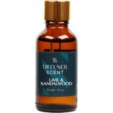 Scentfume Lime & Sandalwood 30 ml Difüzör Esansı Oda Kokusu, Aromaterapi Yağı, İmza Koku Esansiyel %100 Doğal Yağ Aromaterapi Meditasyon