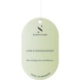Scentfume Lime & Sandalwood Araba Dolap içi Asmalı Koku, Oto, Araç, Ev Ortam Kokusu, Uzun süreli Hava Temizleyici, Araç içi Koku Giderici, Koku Kartı, Air Refreshener, Aksesuar, Hediye