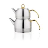 Schafer 245418 Gold 4 Parça Orta Boy Ada Çaydanlık Takım