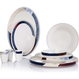 Schafer Adel Motif Platin-02 56 Parça Yemek Takımı
