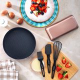 Schafer Ariana Kek Kalıbı+Pasta Seti 5 Parça-Rosegold