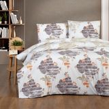 Schafer Azure Çift Kişilik Nevresim Takımı 4 Parça - Renkli - 200 x 240 cm