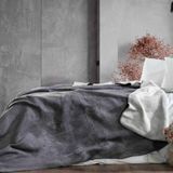 Schafer Bella Tek Kişilik Battaniye 150 x 200 Gri02 - 150 x 200 cm