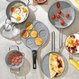 Schafer Breakfast Gri 7 Parça Pişirme Seti