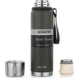Schafer Çelik Termos 750 Ml Yeşil Renk