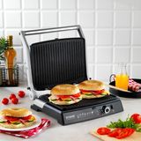 Schafer Concept Grıll 2000 W Güçlü Siyah Tost Makinesi Döküm Plaka Özelliği ile 1 Parça
