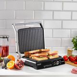 Schafer Concept Grill Tost Makinesi-Inox Izgara Yapma Özellikli Yağ Tutmaz Tost Makinası - Altın