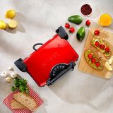 Schafer Contempo 1600 W Kırmızı Tost Ve Izgara Makinesi Seramik Plaka Özelliğiyle Kolay Temizlenir