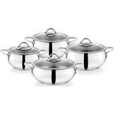Schafer Cookhaus Çelik Tencere Seti 8 Parça Inox 1S102-13002-INX01