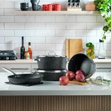 Schafer Dark Millard İndüksiyonlu Siyah 7 Parça Granit Tencere Seti Shf-Drkmllrd-Siy01