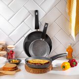 Schafer Dark Storm 3 Lü Tava Seti 18cm+22cm+26cm-Grı - Gri