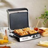 Schafer Elektrikli Izgara ve Barbekü Fonksiyonlu 2000 Watt Gücüne Sahip Çıkarılabilir Plakalı 6 Dilim Kapasiteli Isı Ayarlı Akıllı Tost Makinesi - Gri
