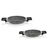 Schafer Eternal Sahan 2'li Set 18+22 cm Granit Yumurta Sahanı