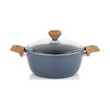 Schafer Fiesta Seramik 24 cm Siyah Derin Tencere
