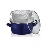 Schafer Fry 22 cm Lacivert Kızartma Tenceresi Teflon Kaplama Dayanıklı Malzeme ile Şık Tasarım