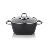 Schafer Gastronomie Master 24 cm Siyah Granit Kısa Tencere