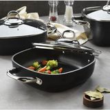 Schafer Gastronomie Master Granit Basık TENCERE-26CM - Siyah - 26 CM
