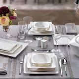 Schafer Glamor Pure Platin 60 Parça 12 Kişilik Yemek Takımı