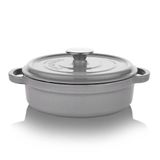 Schafer Guss Chef 24 cm Gri Demir Döküm Karnıyarık Tenceresi