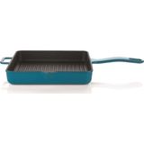 Schafer Guss Chef 25 Cm Mavi Demir Döküm Kare Izgara Tava