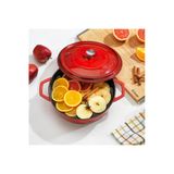 Schafer Guss Chef 26 cm Kırmızı Döküm Basık Tencere