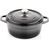 Schafer Guss Chef Döküm Derin Tencere 20CM-2 Parça-Gri - Altın - Gri - 12