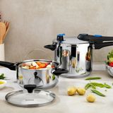 Schafer Gusto Chef 2 Li Düdüklü Tencere Seti 4+7 L 4 Parça-Inox01