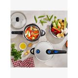 Schafer Gusto Chef 2 li Düdüklü Tencere Seti 4+7 L 4 Parça-Inox