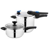Schafer Gusto Chef 4 lt +7 lt Düdüklü Tencere Seti