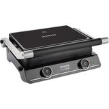 Schafer Gusto Grill Siyah Tost Makinesi 1800 W Güç, Çift Taraflı Döküm Plaka ve Yağ Toplama Haznesi