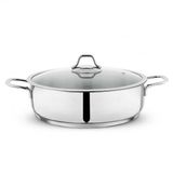 Schafer Held 30 cm 2 Parça Basık Çelik Inox Tencere