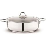 Schafer Held Basık Çelik Tencere 2 Parça 24 cm Inox - Siyah