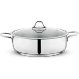 Schafer Held Basık Çelik Tencere 2 Parça 28 cm Inox - Siyah