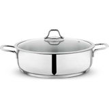 Schafer Held Çelik Basık Tencere-28 Cm-2 Prç.-Inox - Çok Renkli