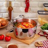 Schafer Held Derin Çelik Tencere 2 Parça 24 cm Inox - Siyah