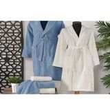 Schafer Home Arya İndigo Beyaz 6 Parça Banyo Seti
