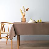 Schafer Home Bianca Keten Polyester Masa Örtüsü 160x250 Cm-vizon Krem