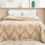 Schafer Home Bloom Çk Battaniye 200X220 cm 1 Parça-Bej - 200 x 220 cm