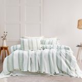 Schafer Home Costa Ipliği Boyalı Çift Kişilik Nevresim Takımı 4 Parça-Haki - 200 x 220 cm